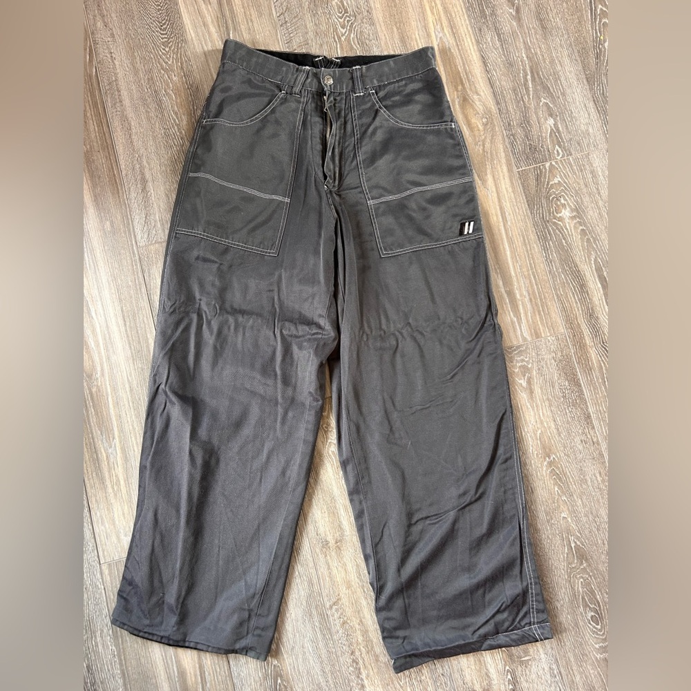 Men's reversible vintage MacGear grey/black vintage rave pants size 32/32